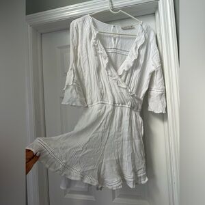 EUC white romper